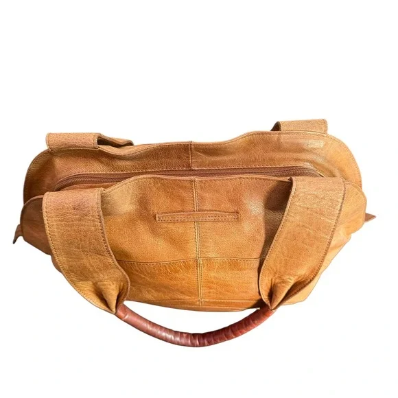 Limon Piel Handmade Colombia Brown Leather Asymmetric Hobo Shoulder Bag Unique - Picture 13 of 16